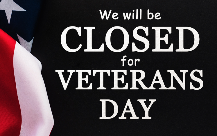 Office Closed - Veterans Day